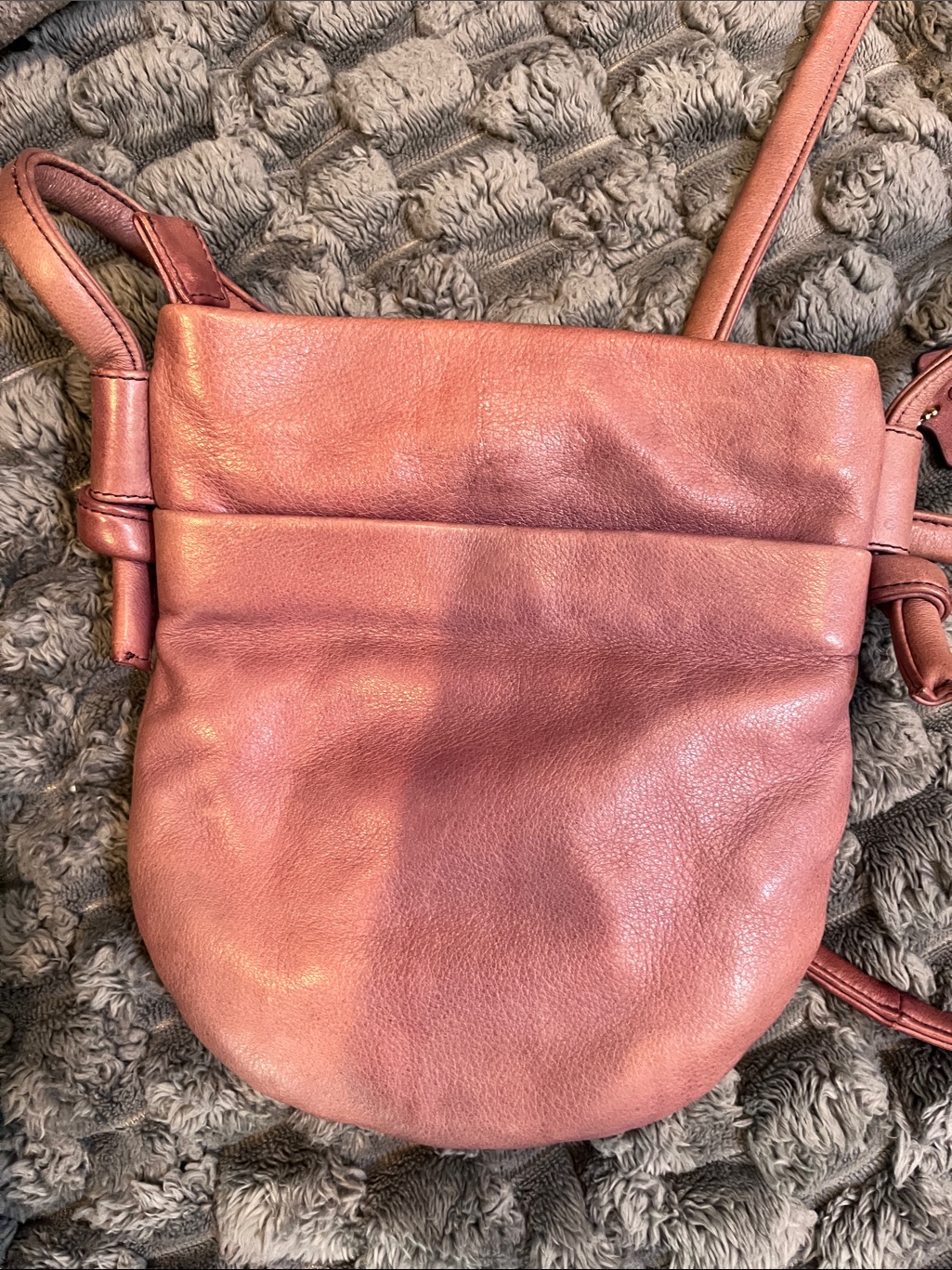 Osgoode Marley Soft Pebbled Leather Crossbody Bag In Vintage Distressed In Rust — image 2 of 6